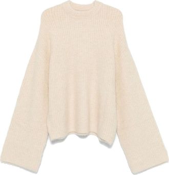 Entire studios crew neck sweater - unisex - Acrylic/Alpaca Wool/Nylon/Spandex/Elastane - S - White