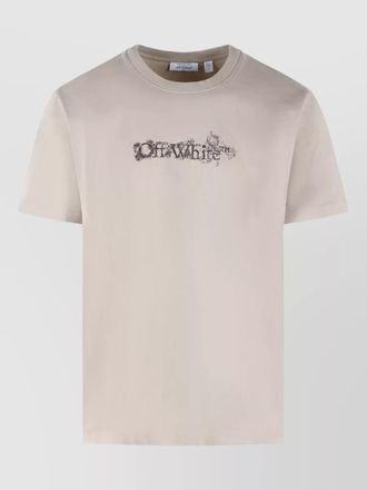 Off-white cotton t-shirt