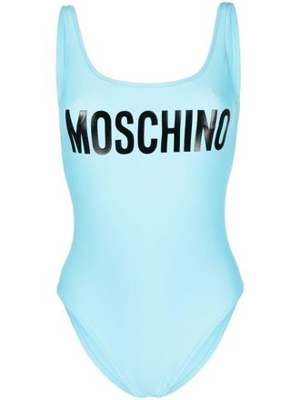 Moschino Costume intero con stampa - Blu