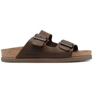 Mephisto Stijlvolle Herensandaal - Heren - Sandalen - Bruin - 45 EU - Schoenen