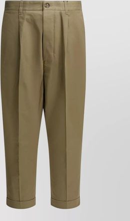 Ami straight-leg cropped trousers