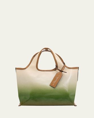 3.1 Phillip Lim Ombre Coated Canvas Mini Market Tote Bag
