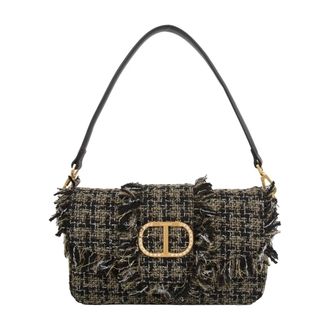 Twinset Shoulder Bags, female, Black, Size: ONE SIZE Black Shoulder Bag