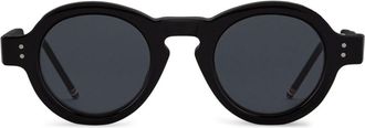Thom Browne round-frame sunglasses - unisex - Acetate - 46 - Black