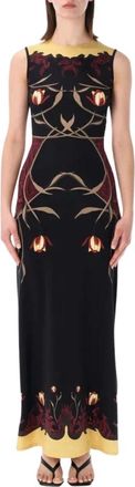 Marine Serre Mujer, Vestidos, Negro, Talla: S