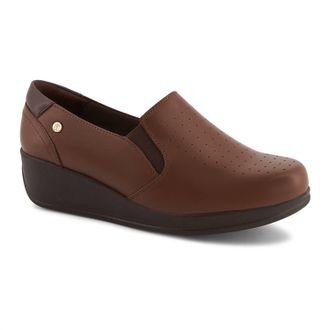 Andrea Womens Exclusive Comfort Leather Moccasins In Brown