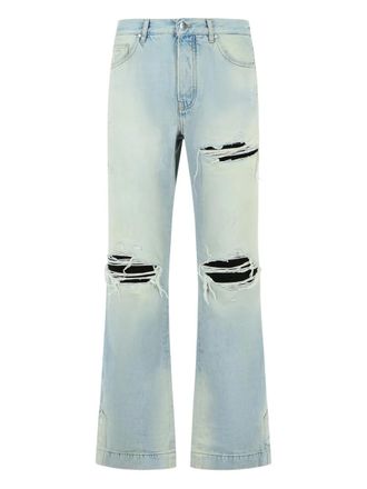 Amiri Jeans svasati con effetto vissuto - Blu