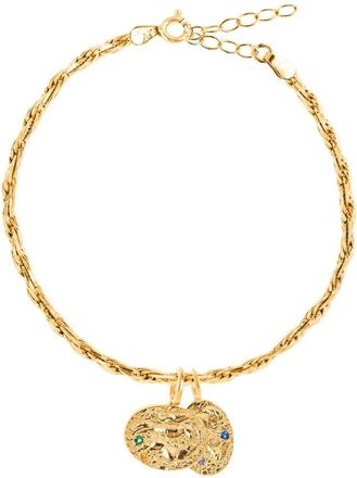 Hermina Athens Knossos Charm & Phaistos Cord Pulsera