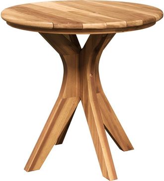 vidaXL Mesa De Caf&eacute; Marr&oacute;n 55 X 55 X 51 Cm Madera De Teca Maciza Vidaxl