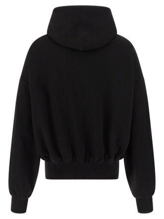 Dolce & Gabbana Flocked Print Hoodie - Black