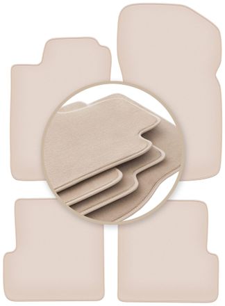 OEM Alfombrillas Premium Beige Para: Renault Megane I Cabrio, Coup&eacute; 1995-2002