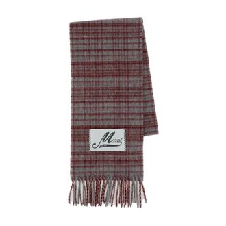 Marni Winter Scarves, female, Multicolor, Size: ONE SIZE Check Scarf
