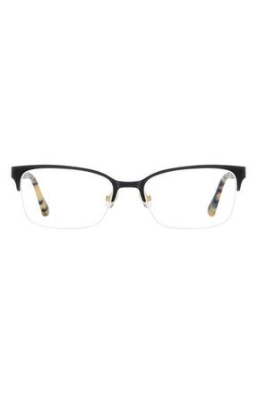Kate Spade New York alexanne 51mm rectangular optical glasses in Black Havana at Nordstrom