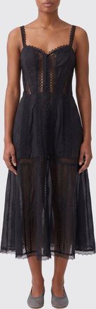 Charo Ruiz Ibiza Abito midi Defelle Charo Ruiz Ibiza in misto cotone