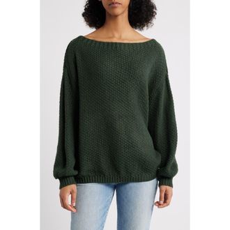 PacSun Wren Off the Shoulder Sweater in Green at Nordstrom Rack, Size Medium