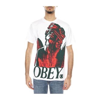 Obey Hombre, Camisetas, Blanco, Talla: S
