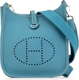 Herm&egrave;s 2023 Clemence Evelyne III TPM crossbodytas - Blauw