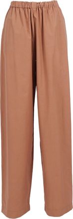 Fabiana Filippi Vimini Popline Elastic Wide Straight-Leg Pants