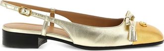 Valentino Garavani Valet Du Ro slingback schoenen met strik - Goud
