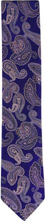 Eton Cravatta con stampa paisley - Viola