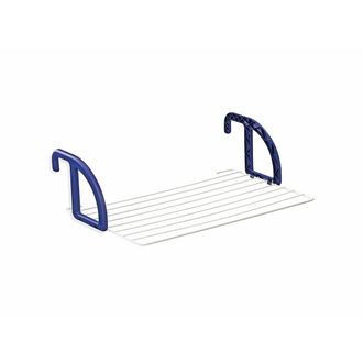 Leifheit 83056 Tendedero Suspendido Para Balc&oacute;n 7 Metros Classic 70 Blanco Y Azul