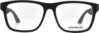 Montblanc Demo Rectangular Mens Eyeglasses MB0300O 001 56