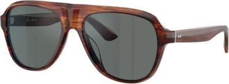Oliver Peoples Paul Newman Zonnebril - Heren - Zonnebrillen - Bruin - 57 MM - Accessoires