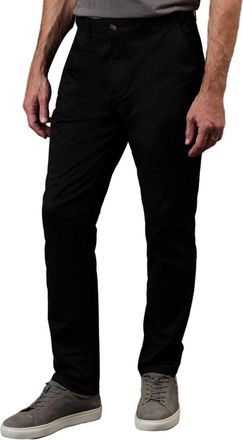 Maine Black Premium Slim Fit Chino Trousers, 32R, Black