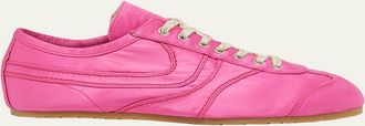 Dries Van Noten Mens Satin Low-Top Sneakers