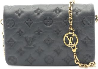 Louis Vuitton 2021-2025 Monogram Embossed Pochette Coussin crossbody bag - Black
