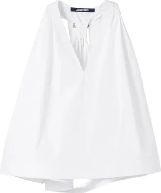 Jacquemus Le Haut Norma - Dames - Blouses - Wit - M - Katoen - Overhemden