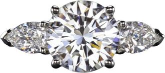 Verde 2ct IGI Certified Lab-grown Round Cut Diamond Ring