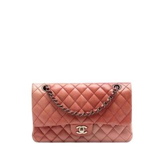 Chanel Pre-owned Vintage Double Flap Shoulder Bag - Dames - Pre-owned - Oranje - Maat: ONE Size Leer