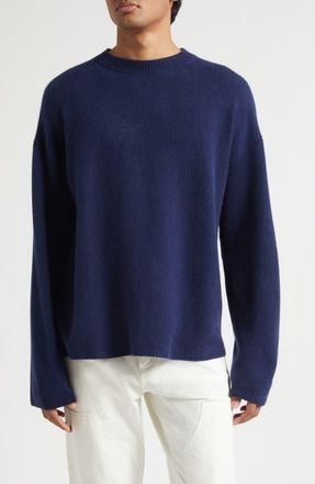 The Elder Statesman Dume Cashmere Crewneck Sweater in Twilight at Nordstrom, Size X-Large