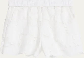 L'agence Laina Eyelet Mini Shorts