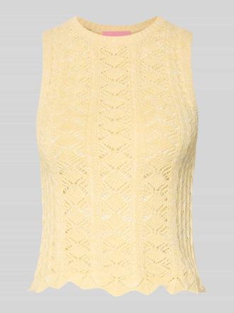 Jack & Jones Stricktop mit Rundhalsausschnitt Modell ZURI in GELB, Gr&ouml;&szlig;e XS