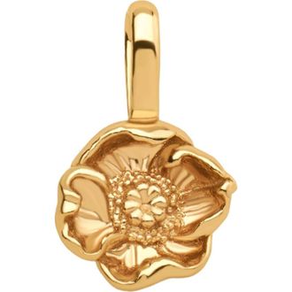 Made by Mary August Birth Flower Charm in Gold Vermeil at Nordstrom