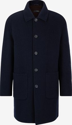 Gimos Mittellanger Fleece-Mantel mit Hemkragen