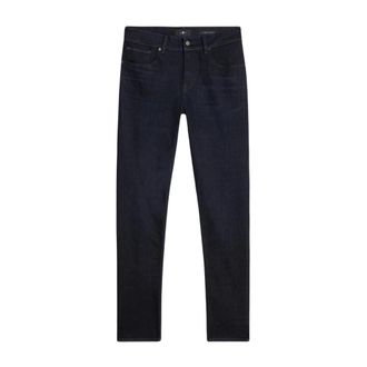 7 For All Mankind Slimmy Tapered Luxe Performance OAK Dark Wash Jeans 7Tb00C42-1C0 - male - 7 For All Mankind - Slim Fit Jeans - Black - W33 - Jeans