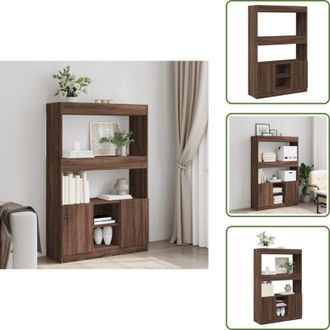 vidaXL Credenza per soggiorno - vidaXL Credenza Rovere Marrone 92x33x140 cm in Legno Multistrato - Credenza per camera da letto
