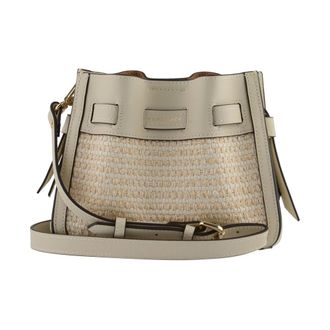 Pourchet Tassen, Dames, Beige, ONE Size, Katoen, Blossom Tress&eacute; Bucket Bag