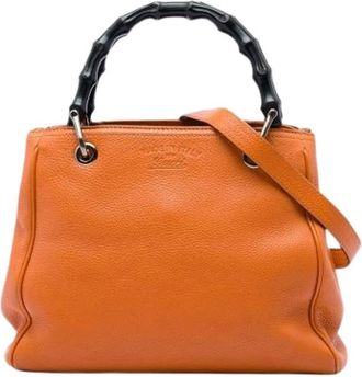 Gucci Pre-owned Bamboo Shopper - - Pre-owned - Donna - Arancione - ONE SIZE