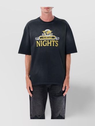 Amiri night graphic print crew neck short sleeves
