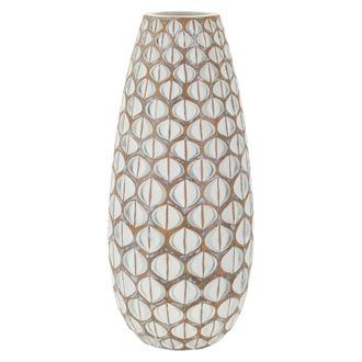 Dmora Vaso Barati, Colore Struttura Bianco, Diametro 8 Cm, Sfumatura Colore Struttura Crema, Beige