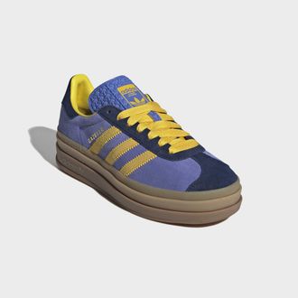 adidas Sneaker ADIDAS ORIGINALS, Damen, Gr. 38,5, night indigo, eqt gelb, real lila, Leder, Schuhe Sneaker