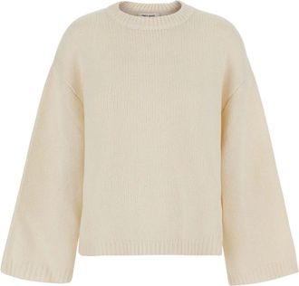 Soft Goat Jersey de cuello redondo grueso - Knitwear - Mujer - Beige - XS