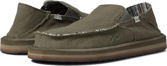 Sanuk Sanuk Sidewalk Surfer 1117753-ARM Mens Army Slip On Casual Shoes ZAP2325