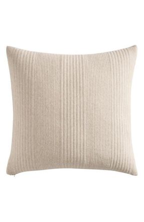 DKNY Pure Rib Jersey Accent Pillow in Oatmeal at Nordstrom