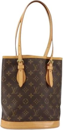 Louis Vuitton Pre-owned Bucket Bags, female, Brown, Size: ONE SIZE Pre-owned Canvas louis-vuitton-bags