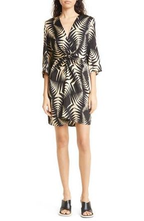BA&SH Naude Twist Minidress in Noir at Nordstrom Rack, Size Large